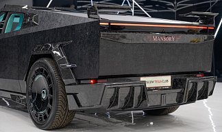 Tesla Cybertruck All-Wheel Drive Mansory Elongation черного цвета 2024 года на 20 колёсах фото 5